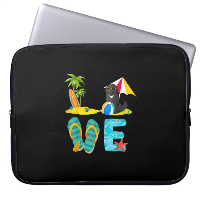 Capa Para Notebook Presente de cão de férias de verão | novo design (Frente)