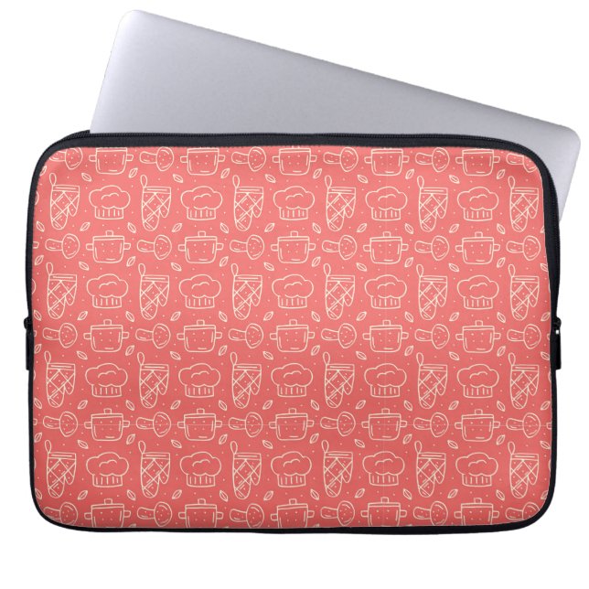 Capa Para Notebook Presente de Chef | Eu Amo Minha Comida E Vinho (Frente)