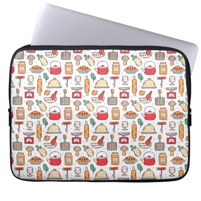 Capa Para Notebook Presente de Chef | Ninguém Que Cozinha Sozinho (Frente)