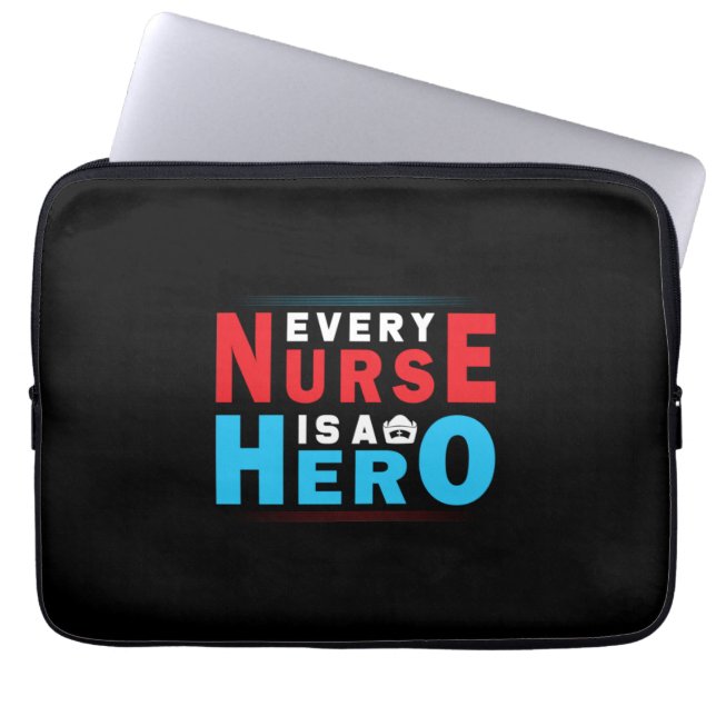 Capa Para Notebook Presente de Enfermeira | Cada Enfermeira É Herói (Frente)