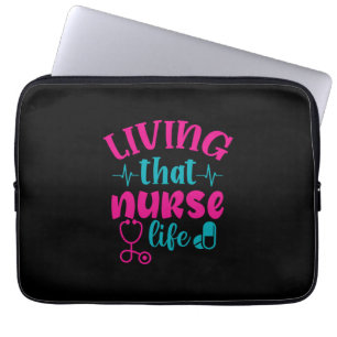 Capa Para Notebook Presente de Enfermeira Viver Que Enfermeira A Vi