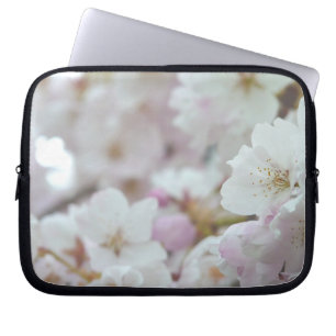 Capa Para Notebook Presente de Flor Branca de Bolsa de laptop de Cere