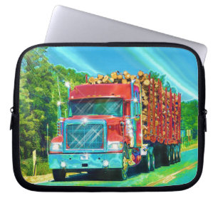Capa Para Notebook Presente de transporte pesado de grandes caminhões