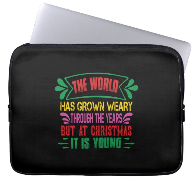 Capa Para Notebook Presente De Xmas O Mundo Cresceu Fardo (Frente)