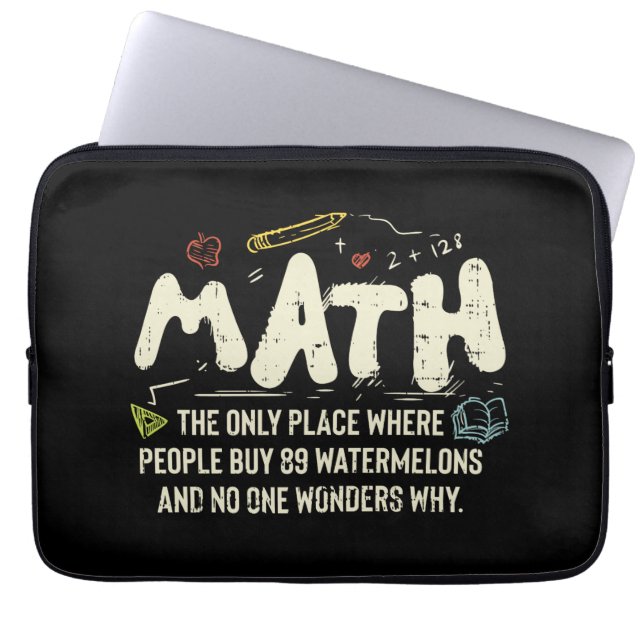 Capa Para Notebook Presente do professor de matemática de matemática (Frente)