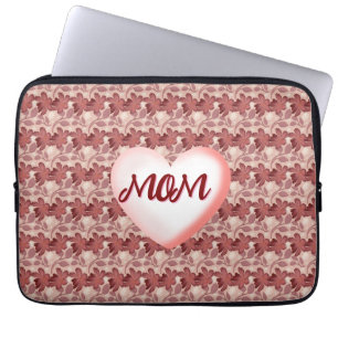 Capa Para Notebook Presente floral personalizado para a Mamãe
