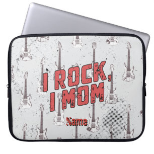 Capa Para Notebook Presente para Mãe de Rock no Dia das Mães Presente