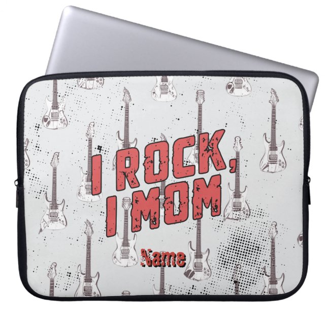 Capa Para Notebook Presente para Mãe de Rock no Dia das Mães Presente (Frente)