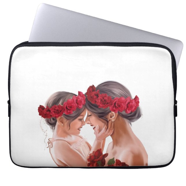 Capa Para Notebook Presente Personalizado Floral Comovente (Frente)
