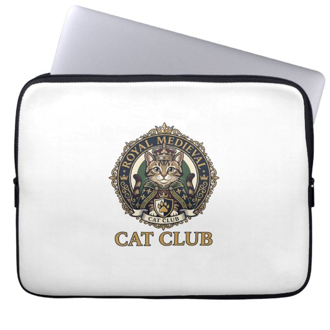 Capa Para Notebook Presente Real Medieval Gato Pai Ideia - Real Medie (Frente)