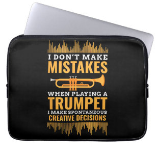 Capa Para Notebook Presente Trompetista Músico Engraçado Banda Tocado