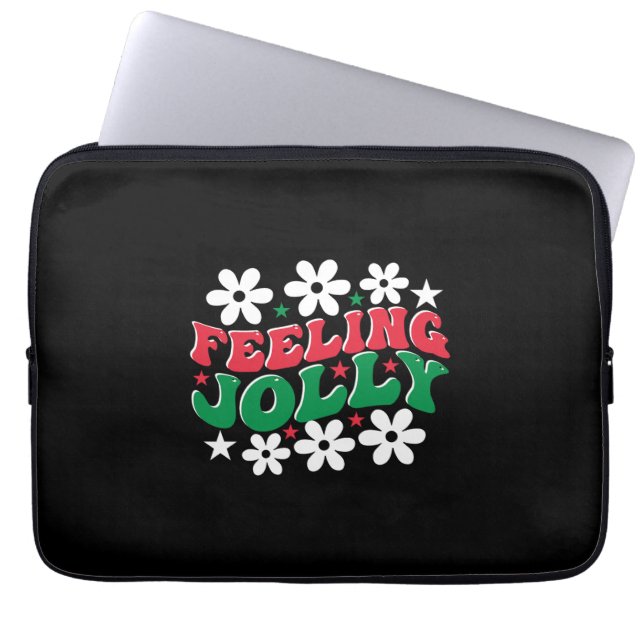 Capa Para Notebook Presente Xmas Sentindo-se feliz (Frente)