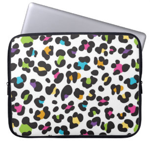 Capa Para Notebook Presentes coloridos do impressão do leopardo da