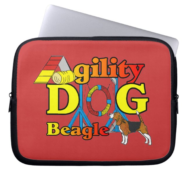 Capa Para Notebook Presentes de Agilidade de Beagle (Frente)