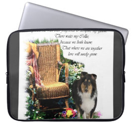 Capa Para Notebook Presentes de Arte Collie de Três Cores