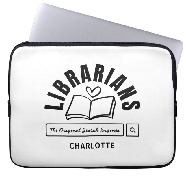 Capa Para Notebook Presentes de Dizeres Divertidos para Bibliotecário (Frente)