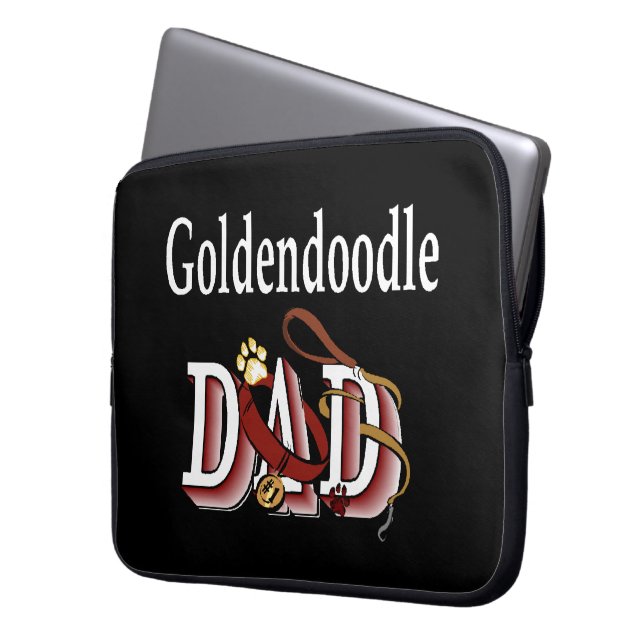 Capa Para Notebook Presentes de Pai de Goldendoodle (Frente Esquerda)
