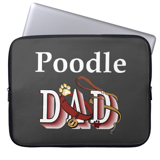 Capa Para Notebook Presentes de Pai de Poodle (Frente)
