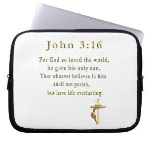 Capa Para Notebook Presentes do cristão do 3:16 de John