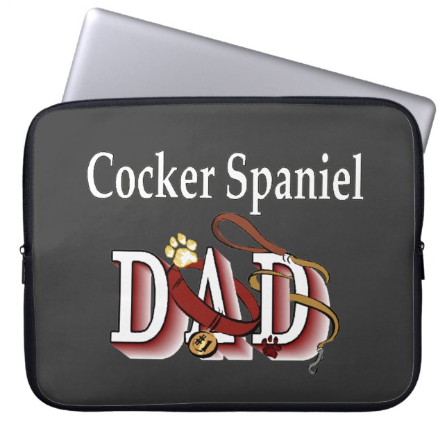 Capa Para Notebook Presentes do Pai coker Spaniel (Frente)