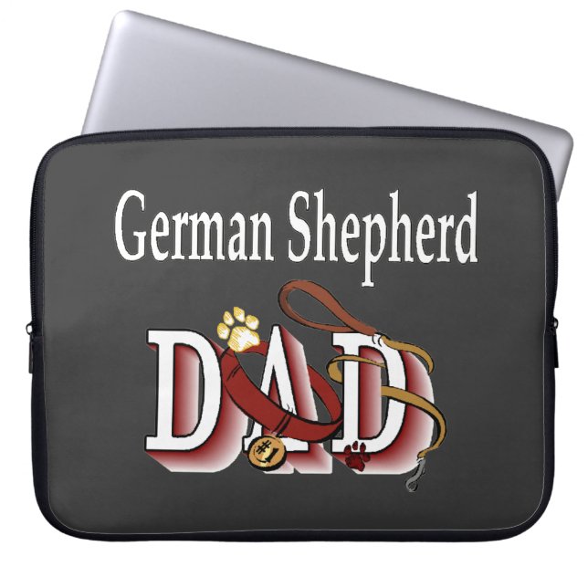Capa Para Notebook Presentes do Pai do german shepherd (Frente)
