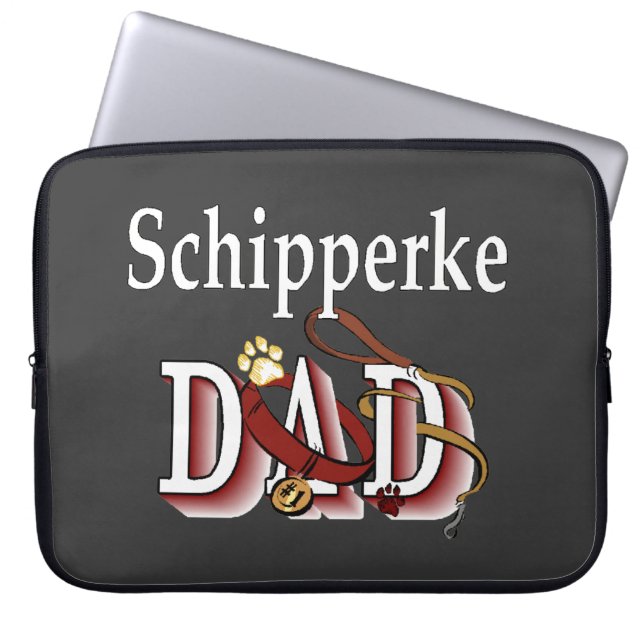 Capa Para Notebook Presentes do Pai Schipperke (Frente)