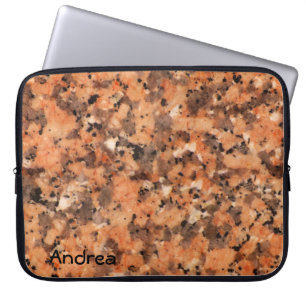 Capa Para Notebook Preto alaranjado manchado do teste padrão vívido