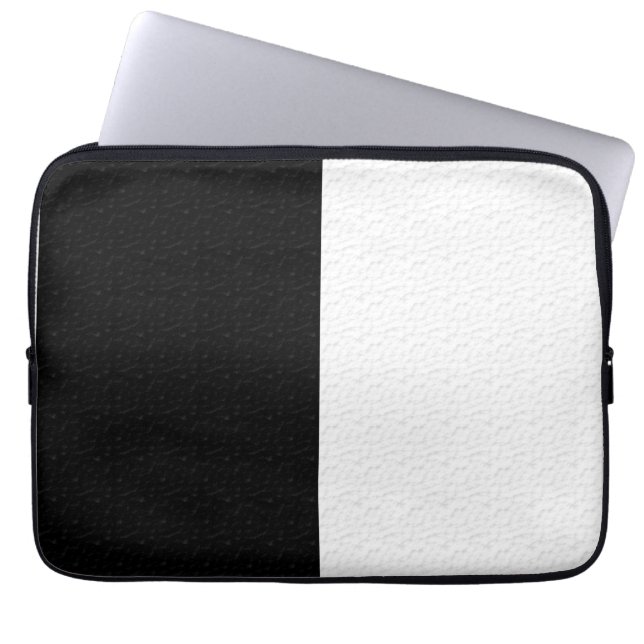 Capa Para Notebook Preto e branco plano texturizado (Frente)
