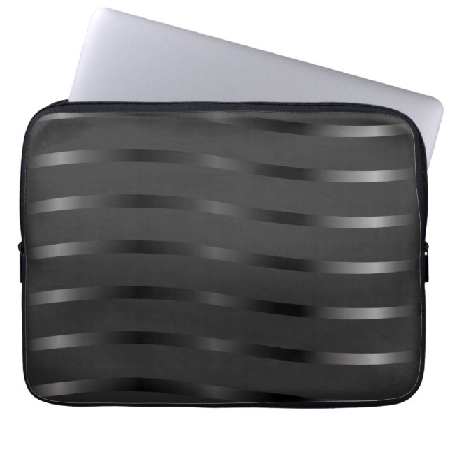 Capa Para Notebook Preto em Preto (Frente)