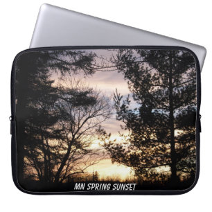 Capa Para Notebook Primavera de Minnesota Sunset Bolsa de laptop