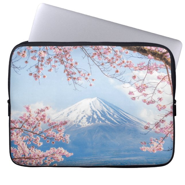 Capa Para Notebook Primavera do lago | mountain | Kawaguchiko de Fuji (Frente)