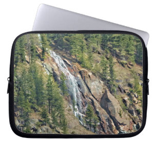 Capa Para Notebook Primavera no Rockies Canada Scenic Waterfall Art