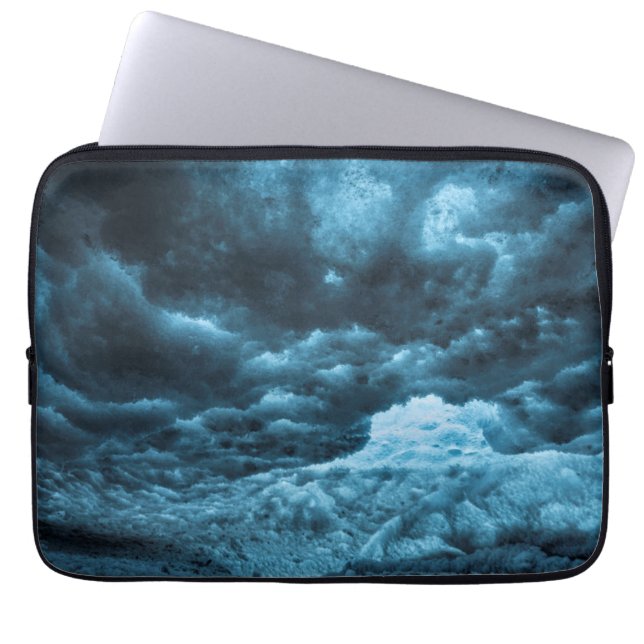 Capa Para Notebook Primeiro plano de gelo azul, Islândia (Frente)