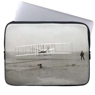 Capa Para Notebook Primeiro voo Avião a Motor, Wright Brothers L