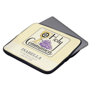 Capa Para Notebook Primeiros uvas e copo do comunhão, customizáveis