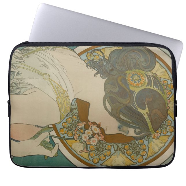 Capa Para Notebook Primrose por Alphonse Mucha (1899) (Frente)