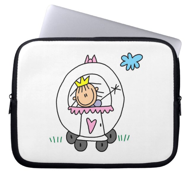 Capa Para Notebook Princesa na Carruagem (Frente)