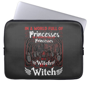 Capa Para Notebook Princesas Seja Bruxa Halloween Castelo Caldeirão T
