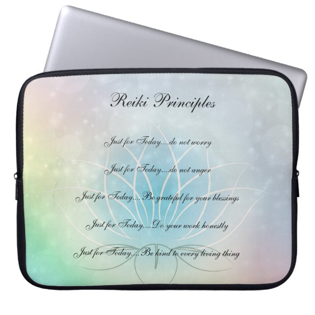 Capa Para Notebook Princípios de Lótus design (Frente)