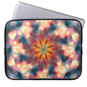 Capa Para Notebook Prismático Caleidoscópico Psicodélico Mandala