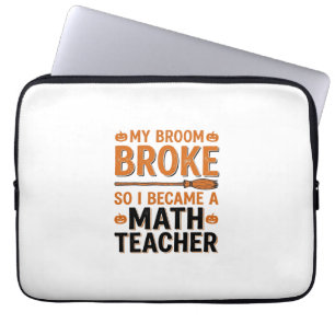 Capa Para Notebook Professor de Matemática Engraçado Desenho de Vasso