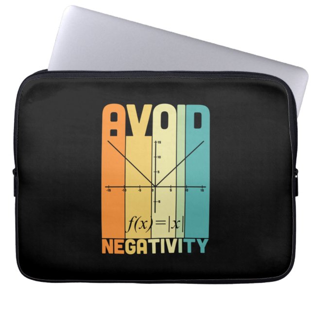 Capa Para Notebook Professor de Matemática Evita Negatividade (Frente)