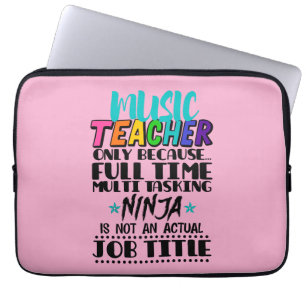 Capa Para Notebook Professor De Música Apenas Porque Multitarefa De T