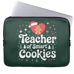 Capa Para Notebook Professor de Natal de Biscoitos Inteligentes