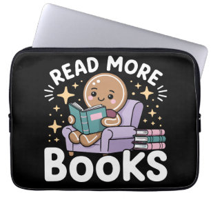 Capa Para Notebook Professor de Natal Leia Mais Livros Engraçado
