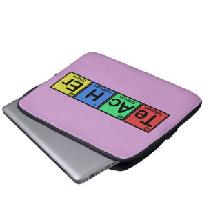 Capa Para Notebook Professor feito de cores dos elementos