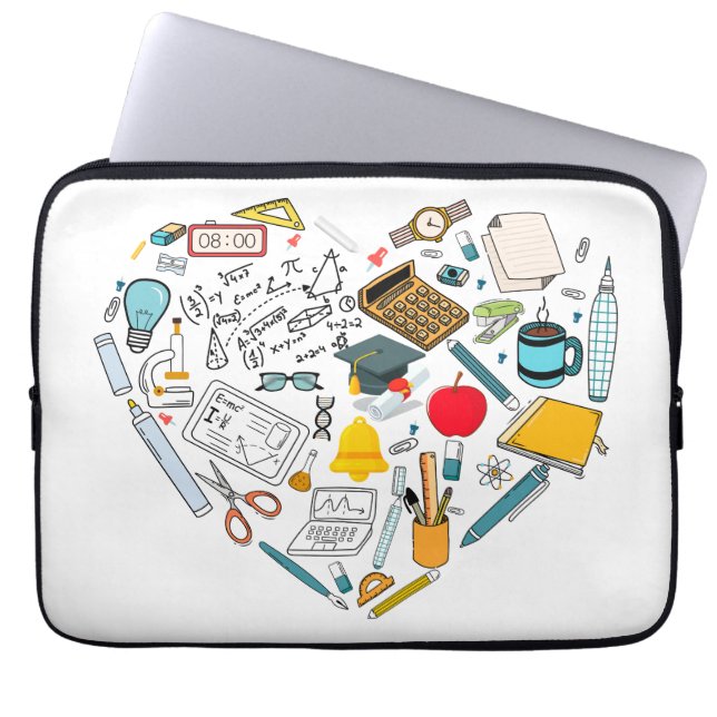 Capa Para Notebook Professor Instrutor Professor Tool Heart (Frente)