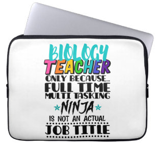 Capa Para Notebook Professora De Biologia Apenas Porque O Tempo De Ch