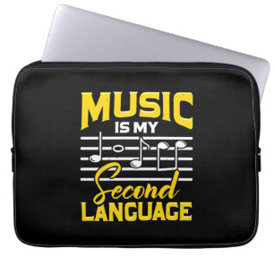 Capa Para Notebook Professora Música É Meu Segundo Idioma