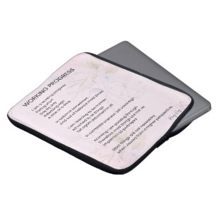 Capa Para Notebook Progresso de Trabalho Encorajando Poema de Uplifaç